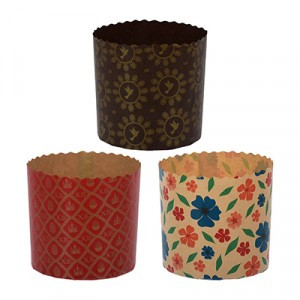 Набор бумажных форм для выпечки куличей "Пасхальный", 0,5л, 9*9см, 3шт, микс, 11350 MARMITON