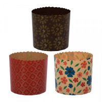 Набор бумажных форм для выпечки куличей &quot;Пасхальный&quot;, 0,5л, 9*9см, 3шт, микс, 11350 MARMITON