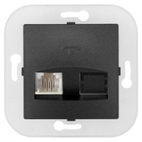 Bylectrica УЮТ мех. телеф. роз. 2 мест. СУ корп. ABS, (ТР4-057 графит)