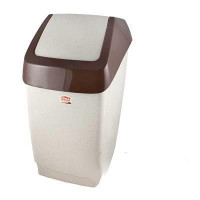 Контейнер для мусора Хапс 7 л. М2470 бежевый мраморный