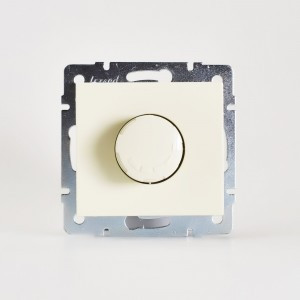 Lezard RAIN мех. диммер СУ 1000W крем (корпус PC) 703-0388-157