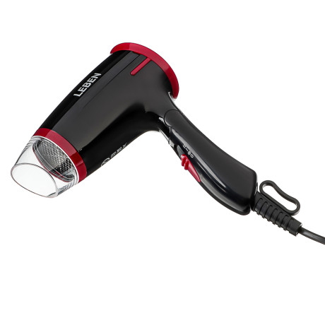 LEBEN Фен для волос складной, 1500Вт, 2 скорости, HT-1505