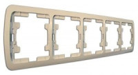 Makel Mimoza рамка СУ 5 мест. крем. (горизонт.) 32059