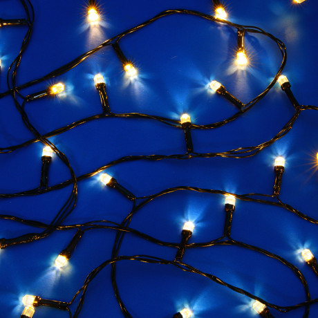 СНОУ БУМ Гирлянда эл. вьюн катушка 50м, 500LED, шампань, 8 режимов, ПВХ черный, 220В