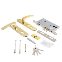 Замок врез ЗВ4-3-СП11.РФ7 (РФ31) цил.-60мм с ручками (Латунь) Рязань \12