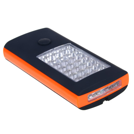 ЕРМАК Фонарь подвесной 28+4 LED, 3хААА, пластик, 12х6х2см