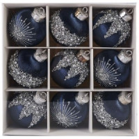 Набор шаров SYQB- 0124058, 9шт, 8см цвет синий Волшебная страна