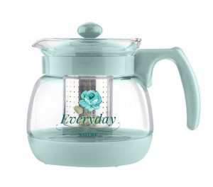 Чайник заварочный MENTOLO, 950мл, жаропрочное стекло, фильтр из нерж.стали, 9368 Mallony