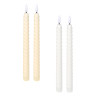 СНОУ БУМ Набор 2шт, светильник декор. LED в виде свечи, 25,5x2см, PP, 2хAAA, 1 режим, 2 дизайна