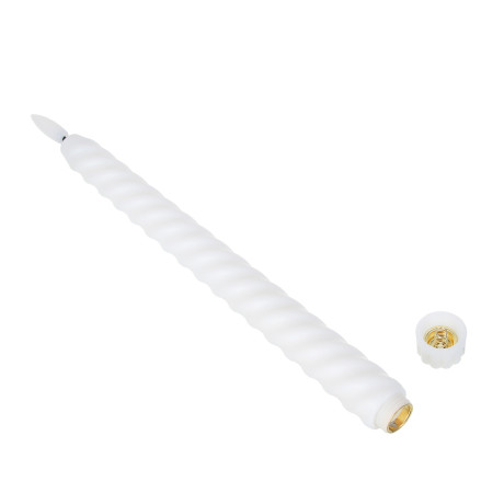 СНОУ БУМ Набор 2шт, светильник декор. LED в виде свечи, 25,5x2см, PP, 2хAAA, 1 режим, 2 дизайна