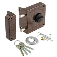 Замок накл ЗН-1-3-2 Зенит (Медь)  2 ригеля, 4 англ.ключа (аналог ФОРТ)   \15