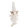 СНОУ БУМ Сувенир Ангелочек 21+13 см, полиэстер, белый, золото