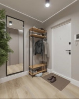 Стеллаж- Прихожая 34 &quot;НеШкаф&quot; Д82,5*Ш36,5*В206,5см черный ПРНШ34  Ч под заказ ЗМИ