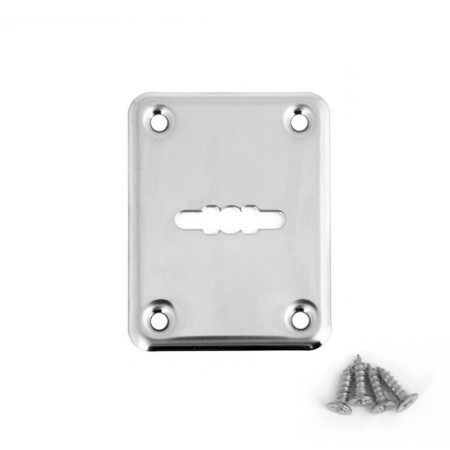 Накладка под сувальду DP-01-S-CR Б/шторки  (Хром) прямоугол. AVERS  (1штука!)  \20 (240)