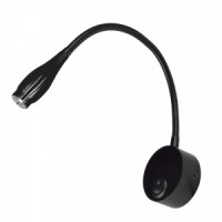 Uniel св-к св/д настенный гибкий 3W(280lm) 4000K 4K черный ULT-F22-3W/4000K IP20 BLACK