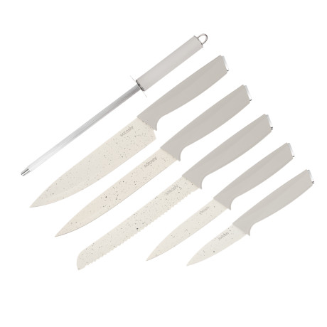 SATOSHI Лиму Набор ножей кухонных 7пр, на подставке