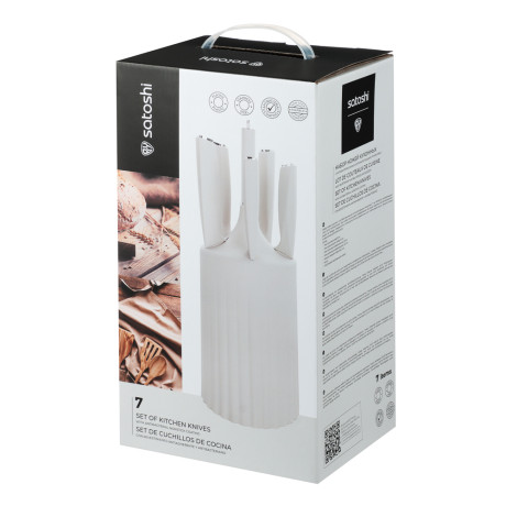 SATOSHI Лиму Набор ножей кухонных 7пр, на подставке