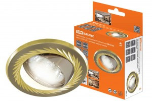 TDM GU5.3 MR16 50W св-к встр 02-02 поворот 12/220В мат ник/зол литая сталь (10!) SQ0359-0004