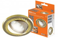 TDM GU5.3 MR16 50W св-к встр 02-02 поворот 12/220В мат ник/зол литая сталь (10!) SQ0359-0004