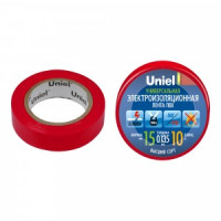 Uniel Изолента ПВХ 15/10 красная UIT-135P 10/15/01 RED