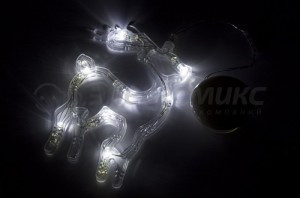Фигура св/д "Олененок" на присоске с подвесом, БЕЛЫЙ 8LED501-016 Neon Night