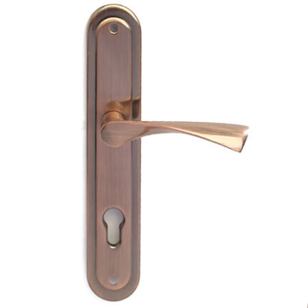 Ручки на планке Apecs HP-85.0423-AC (медь, под цилиндр, межос-85мм)   \15