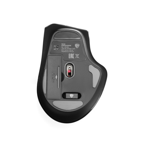 BY Компьютерная мышь беспроводная, 800-1600DPI, 6D 2.4GHz, 1xAA,"copy-paste", чёрная