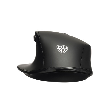 BY Компьютерная мышь беспроводная, 800-1600DPI, 6D 2.4GHz, 1xAA,"copy-paste", чёрная