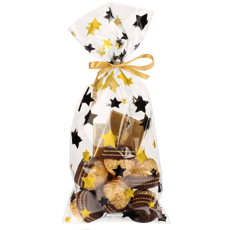 Набор подарочных мешков 20шт микс 4 дизайна, 12,5x27 см, полипропилен