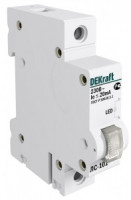 DEKraft лампа сигнальная светодиодная ЛС-101 DIN 1П красная 220В 18002DEK (12!)