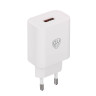 BY Комплект СЗУ Simple 18Вт, USB-A QC+ кабель Type-С, 3А, 100см, 110-240В, 50-60Гц, пластик, белый