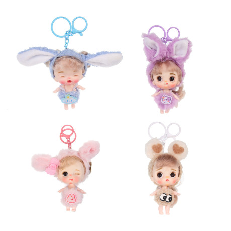 ИГРОЛЕНД Брелок-подвес "Куклёныш" в боксе-сюрприз, 10 см, ABS, PVC, 10х7х7 см, микс