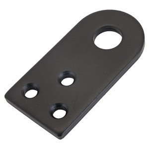 Домарт Проушина усиленная прямая 80*40толщ. 5мм)  черная  d 15мм50)