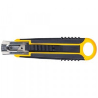 Нож промышленный  18 мм Attache Selection с возвр.пружиной, с резин.руч. 280464