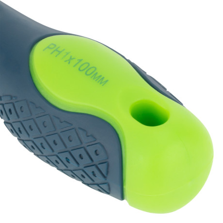 Отвертка, PH1 х 100 мм, CrV, двухкомпонентная рукоятка Сибртех