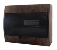 EKF PROxima бокс (корпус) пластик ЩРН-П-12 модулей навесной ДУБ (темное дерево) IP41