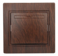 ЭРА Intro Plano выкл. СУ 1 кл. 10А, 250В, венге, 1-101-10, Б0030032