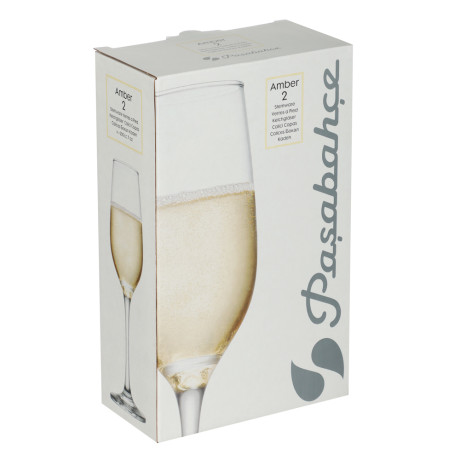 PASABAHCE Амбер Набор бокалов для шампанского 2шт 200мл, стекло, арт. 440295B