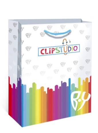 ClipStudio Пакет подарочный, бумага, 25х36х8см, НДП
