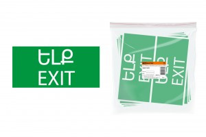 TDM Знак 200х100мм "ВЫХОД"  (армянский язык) (10!) SQ0817-0071