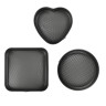 VETTA Набор форм разъемных для выпечки 3шт, с а/п покрытием, угл.сталь (квадратная, круглая, сердце)