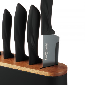 SATOSHI Эльван Набор ножей кухонных 6пр, на подставке
