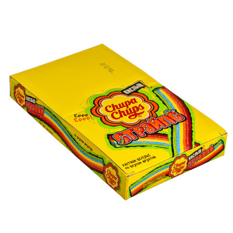 Мармелад "Чупа чупс" "Страйпс" со вкусом фруктов 10 г.