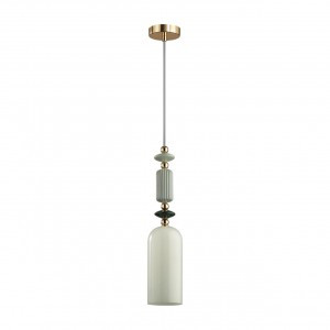 ODEON LIGHT 4861/1D CLASSIC ODL_EX22 111 зол./разноцв.керам./стекло Подвес E14 1x40W 4861/1D CANDY