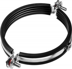 Хомут трубный с гайкой, оцинкованный, 4", 5шт, ЗУБР Мастер 37850-107-116