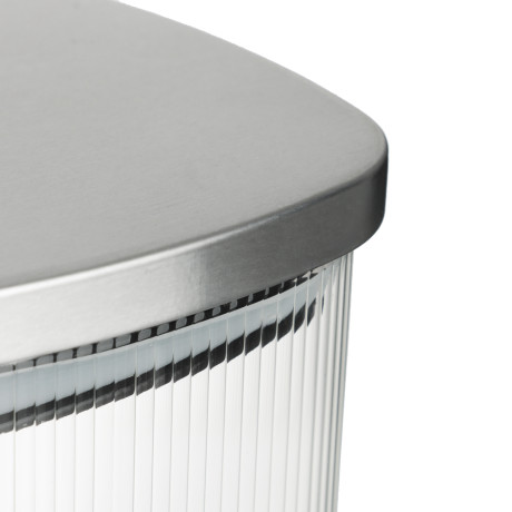 VETTA Рельеф Банка для хранения с металлической крышкой 600мл, 10х10см, стекло