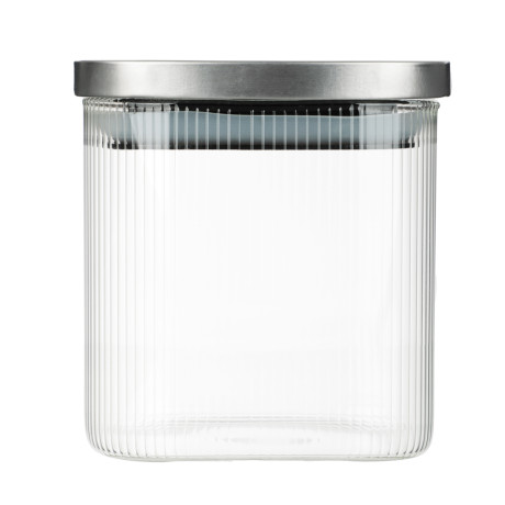VETTA Рельеф Банка для хранения с металлической крышкой 600мл, 10х10см, стекло