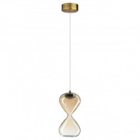 ODEON LIGHT 5093/4LA PENDANT ODL25 415 ант.брон./янт. град./прозр. Подвес 4W 4000K 388lm GLESSI