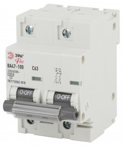 ЭРА PRO автоматический выкл. NO-902-276 ВА47-100 2P 63А 10 кА хар-ка С 2063