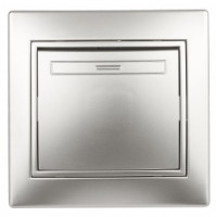 ЭРА Intro Plano выкл. СУ 1 кл. (перекл перекрест.) 10А 250В, алюминий 1-108-03 53820